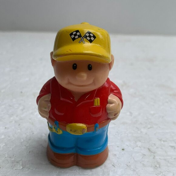Vintage Shelcore Little People Figure - Race Car Worker - From 1998 - Picture 7 of 8